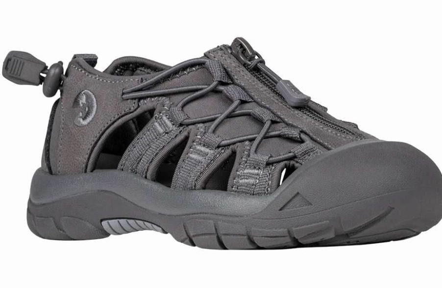 Styles For Kids * | Billy Footwear Grey Billy River Sandals