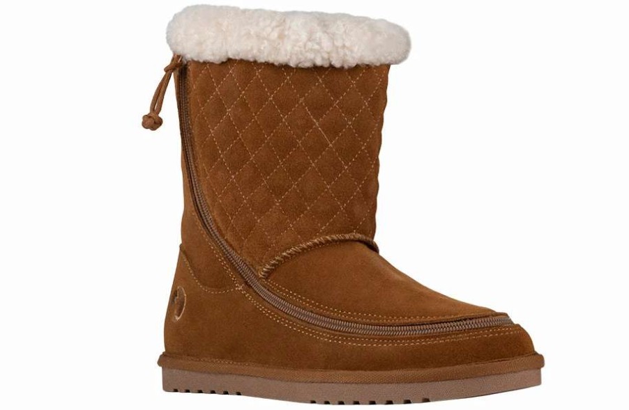 Styles For Women * | Billy Footwear Final Sale Women'S Chestnut Billy Cozy Quilt Lux Boots