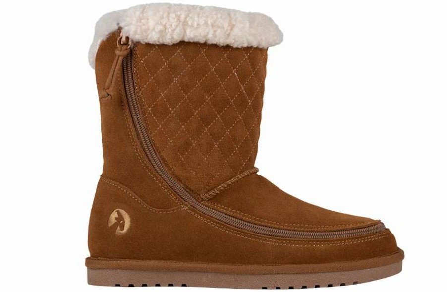 Styles For Women * | Billy Footwear Final Sale Women'S Chestnut Billy Cozy Quilt Lux Boots