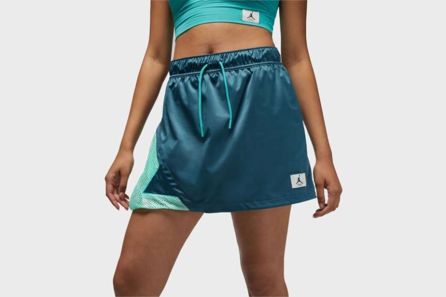 Wmns + Kids * | Wmns Jordan Essentials Skirt (Ash Green/Mint Foam/Washed Teal)