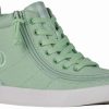 Styles For Kids * | Billy Footwear Final Sale Green Gingham Billy Classic Lace High Tops