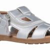 Styles For Kids * | Billy Footwear Final Sale Silver Billy Sandals