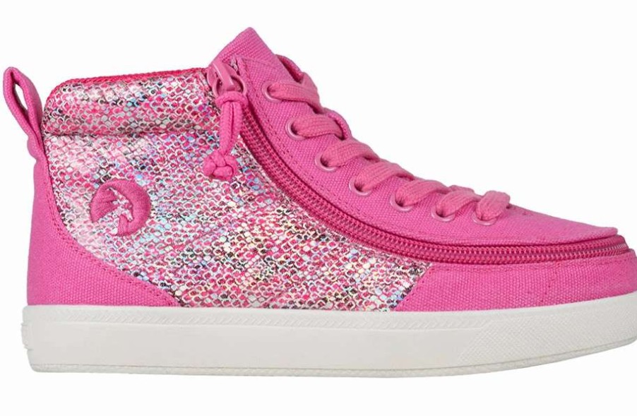 Styles For Kids * | Billy Footwear Fuchsia Snake Billy Classic D|R Ii High Tops