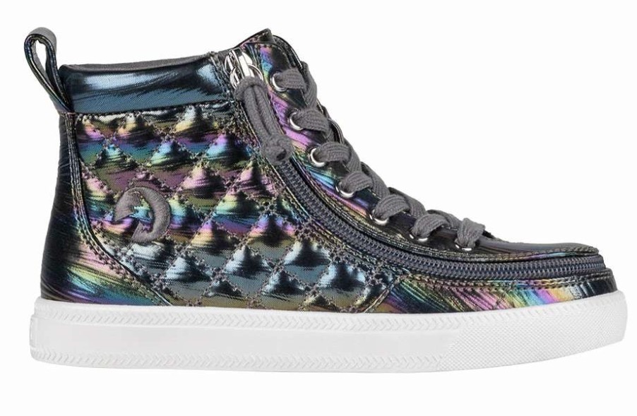 Styles For Kids * | Billy Footwear Graphite Rainbow Billy Classic Quilt High Tops