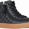 Styles For Kids * | Billy Footwear Black/Gum Billy Classic Quilt High Tops