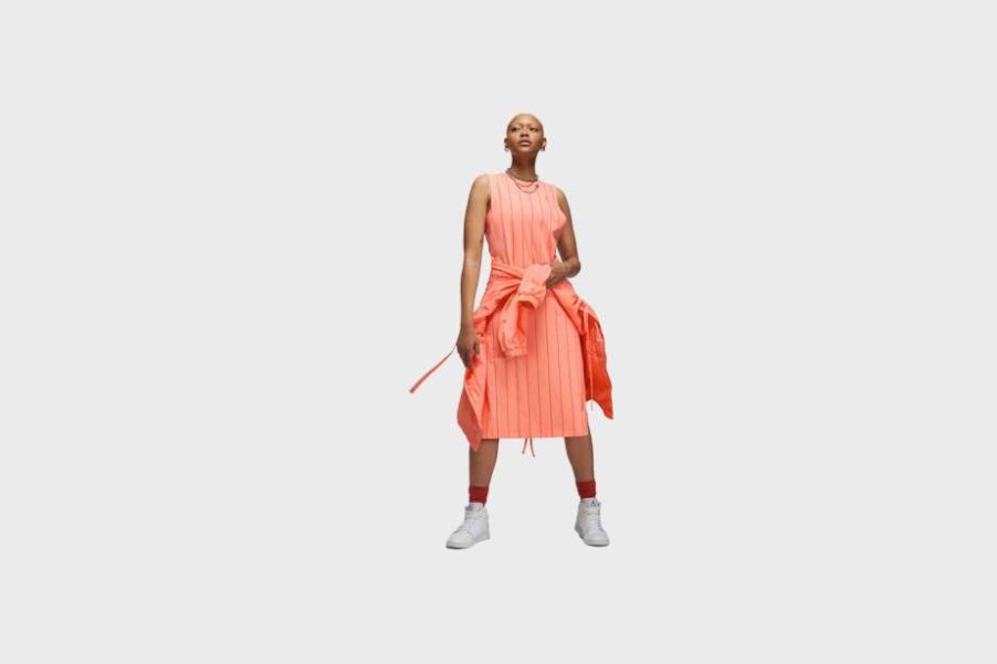 Wmns + Kids * | Wmns Jordan Heritage Dress (Crimson Bliss/Arctic Orange)