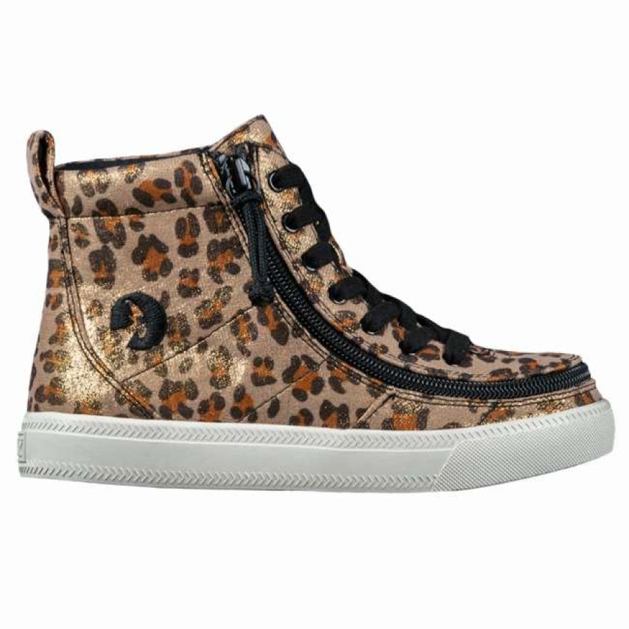 Styles For Kids * | Billy Footwear Final Sale Leopard Shimmer Billy Classic Lace Highs