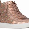 Styles For Kids * | Billy Footwear Rose Gold Daisy Billy Classic Lace High Tops