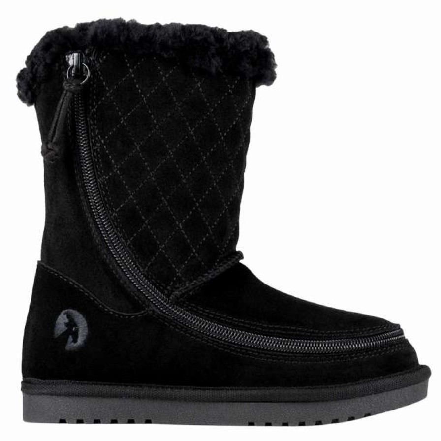 Styles For Kids * | Billy Footwear Final Sale Black Billy Cozy Quilt Lux Boots