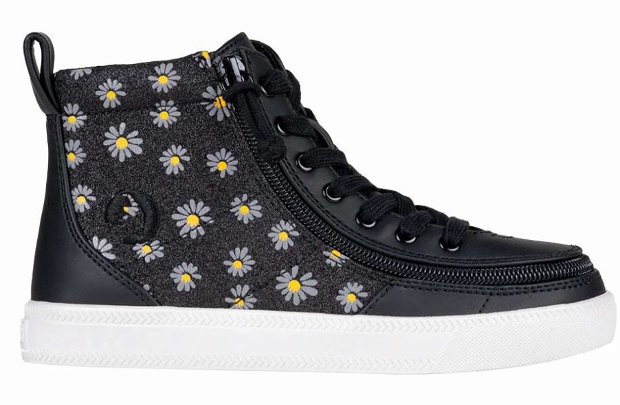 Styles For Kids * | Billy Footwear Black Daisy Billy Classic Lace High Tops