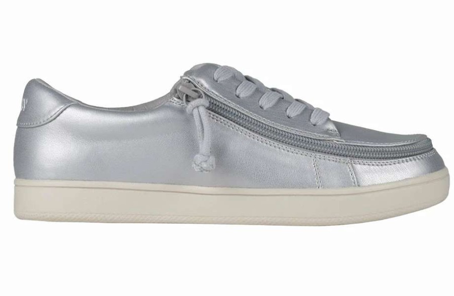 Styles For Women * | Billy Footwear Final Sale Women'S Silver Grey Metallic Billy Sneaker Low Tops