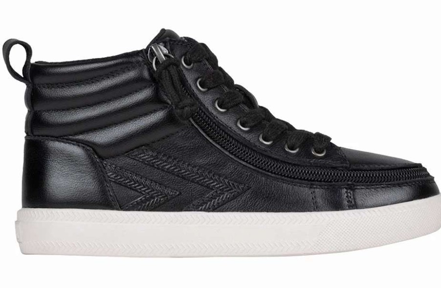 Styles For Kids * | Billy Footwear Black Leather Billy Ten9 Cs Sneaker High Tops