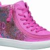 Styles For Kids * | Billy Footwear Pink Printed Canvas Billy Classic Lace Highs