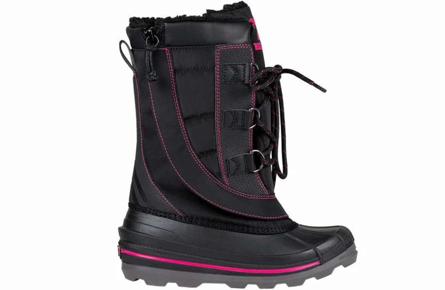 Styles For Kids * | Billy Footwear Black/Pink Billy Ice Winter Boots