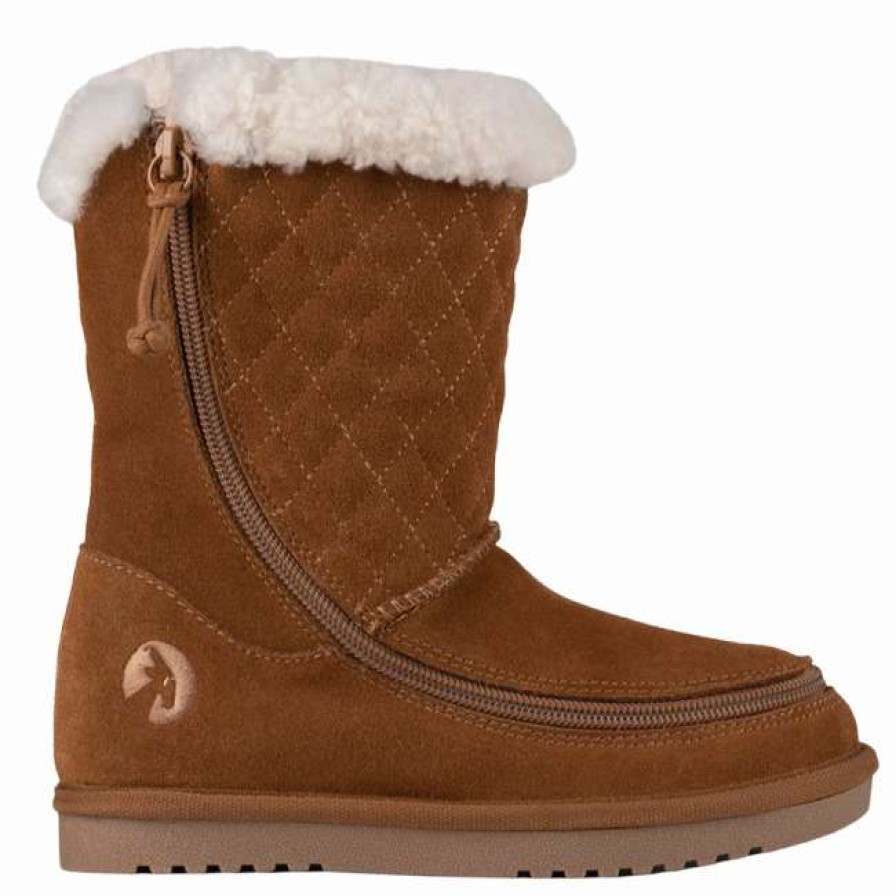 Styles For Kids * | Billy Footwear Final Sale Chestnut Billy Cozy Quilt Lux Boots