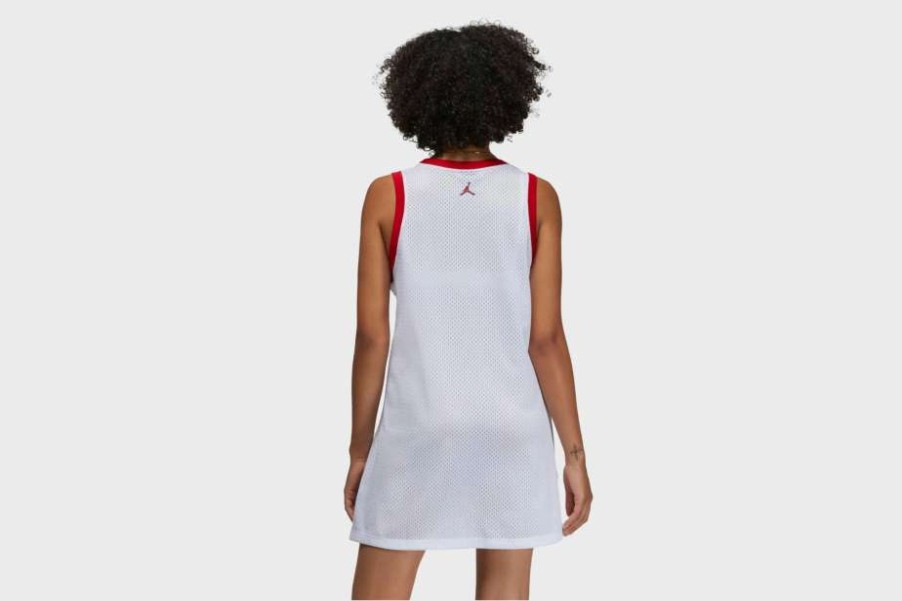 Wmns + Kids * | Wmns Jordan Heritage Dress (White/Red)