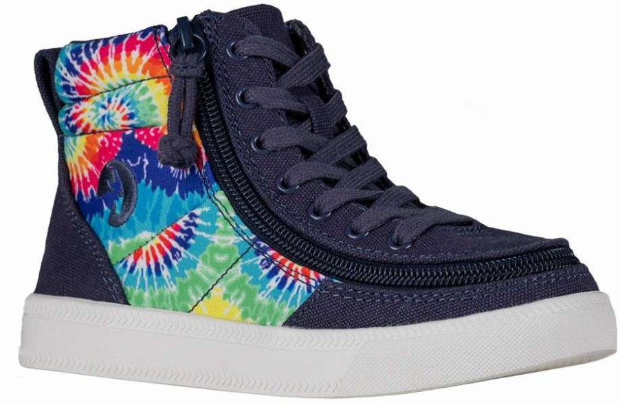 Styles For Kids * | Billy Footwear Navy Tie Dye Billy Street High Tops