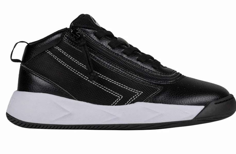 Styles For Kids * | Billy Footwear Final Sale Black/White Billy Sport Hoop Athletic Sneakers