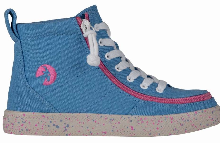 Styles For Kids * | Billy Footwear Final Sale Blue/Pink Speckle Billy Classic Lace High Tops